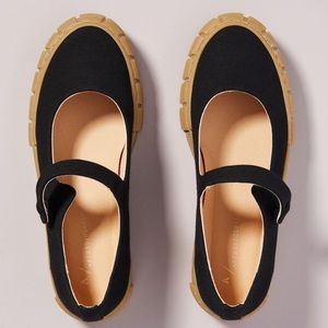 Anthropologie Kiki platform Mary Jane flats size 9
